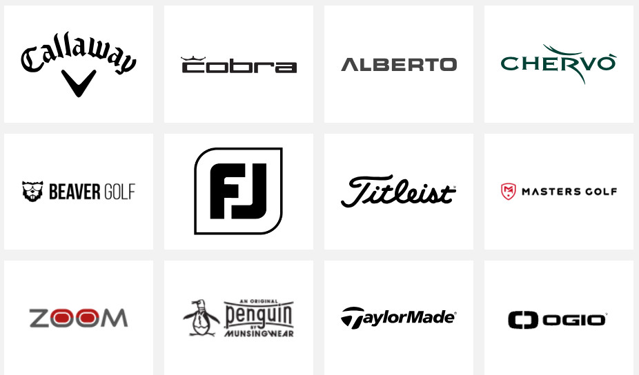 Top Golf Marken - Mizuno, Chervo, Alberto, Footjoy